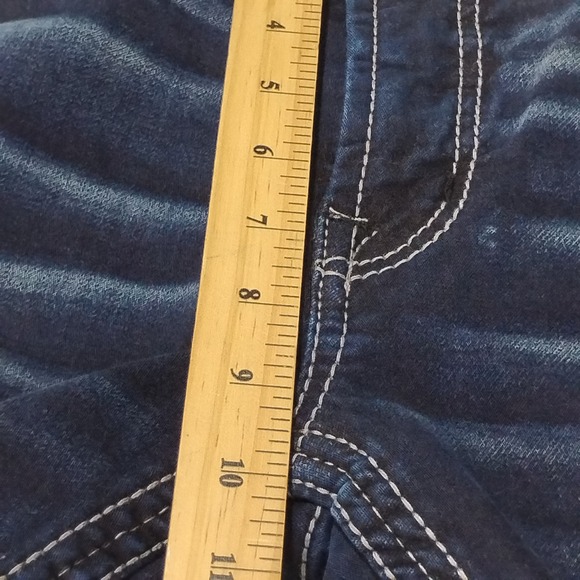 BKE Salvage Supply Co Mayhem Straight Jeans Men's 32 32x31 Regular Fit Dark Wash - Picture 4 of 16